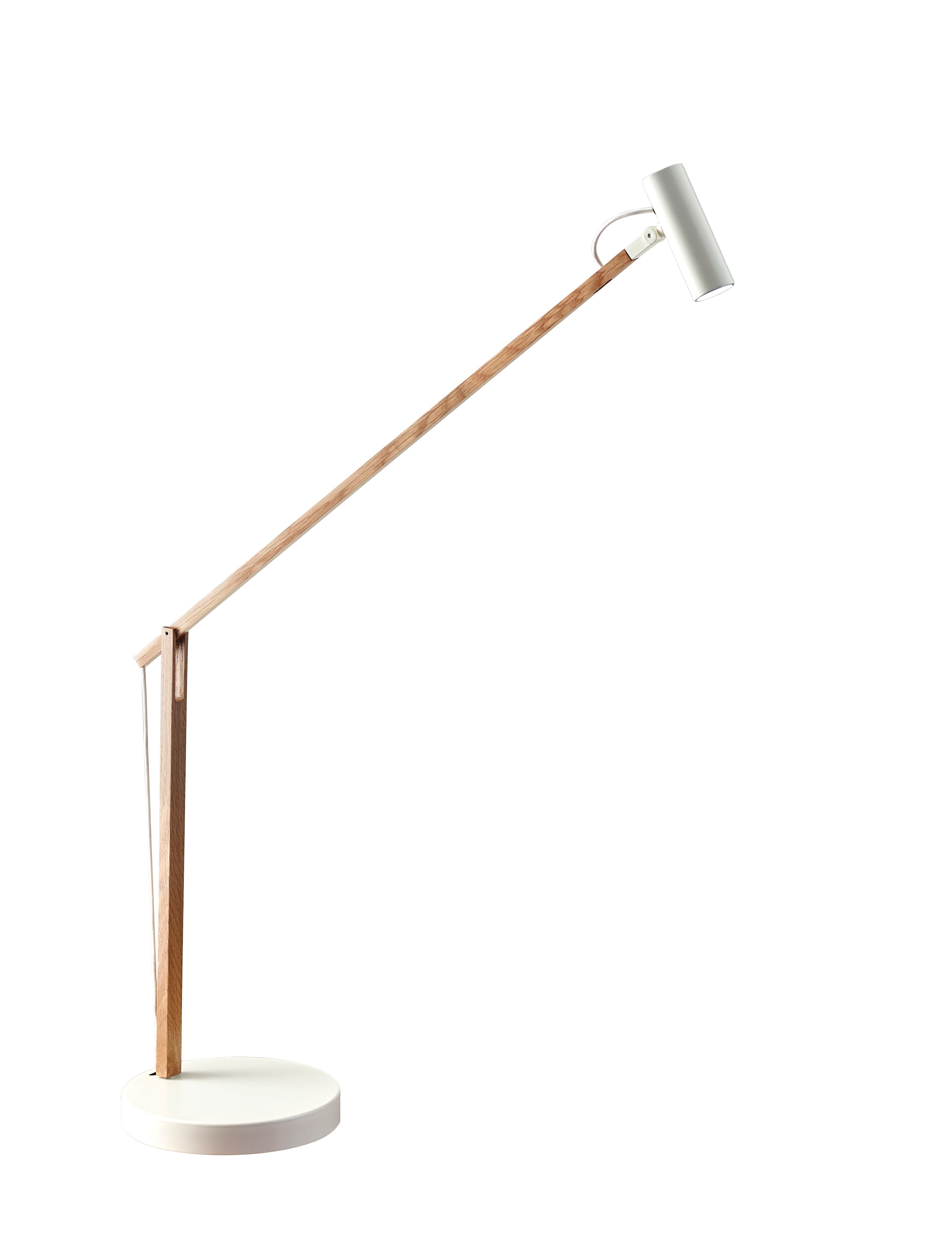 CRANE TableLamp Bois, Blanc DEL INTÉGRÉ - AD9100-12 | ADESSO