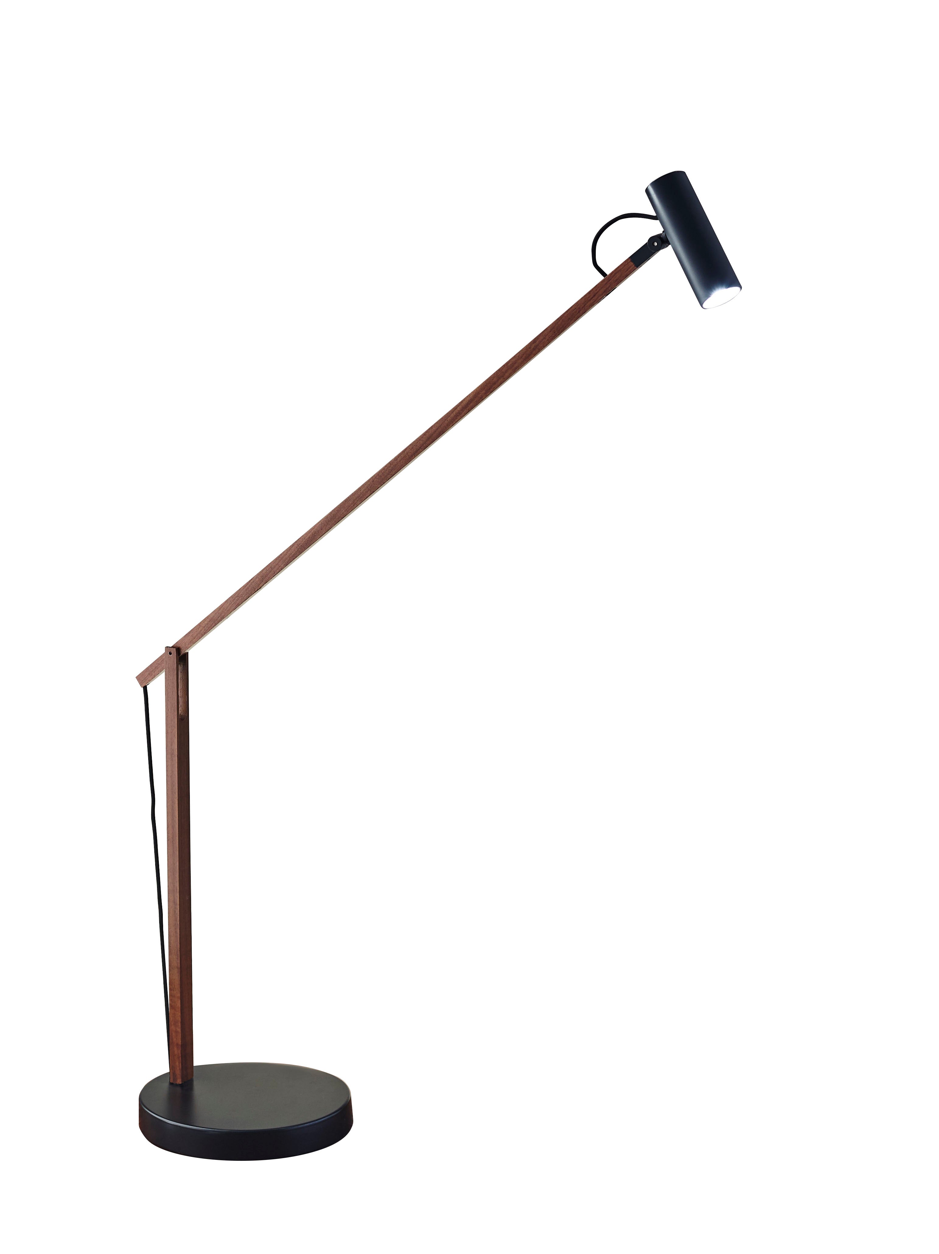 CRANE TableLamp Bois, Noir DEL INTÉGRÉ - AD9100-15 | ADESSO