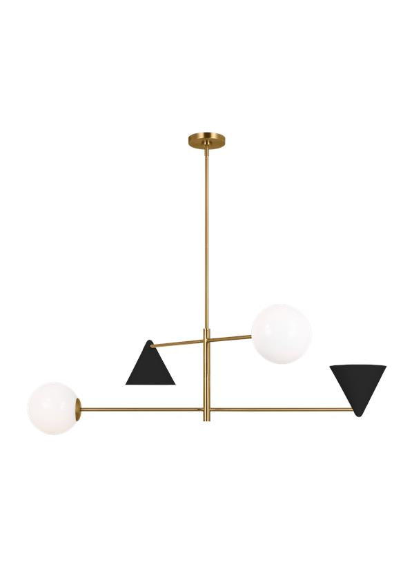 COSMO Chandelier Black, Gold - AEC1094MBKBBS | GENERATION LIGHTING