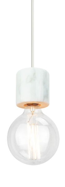 MARMO Suspension simple Marbre - C56603WH | MATTEO