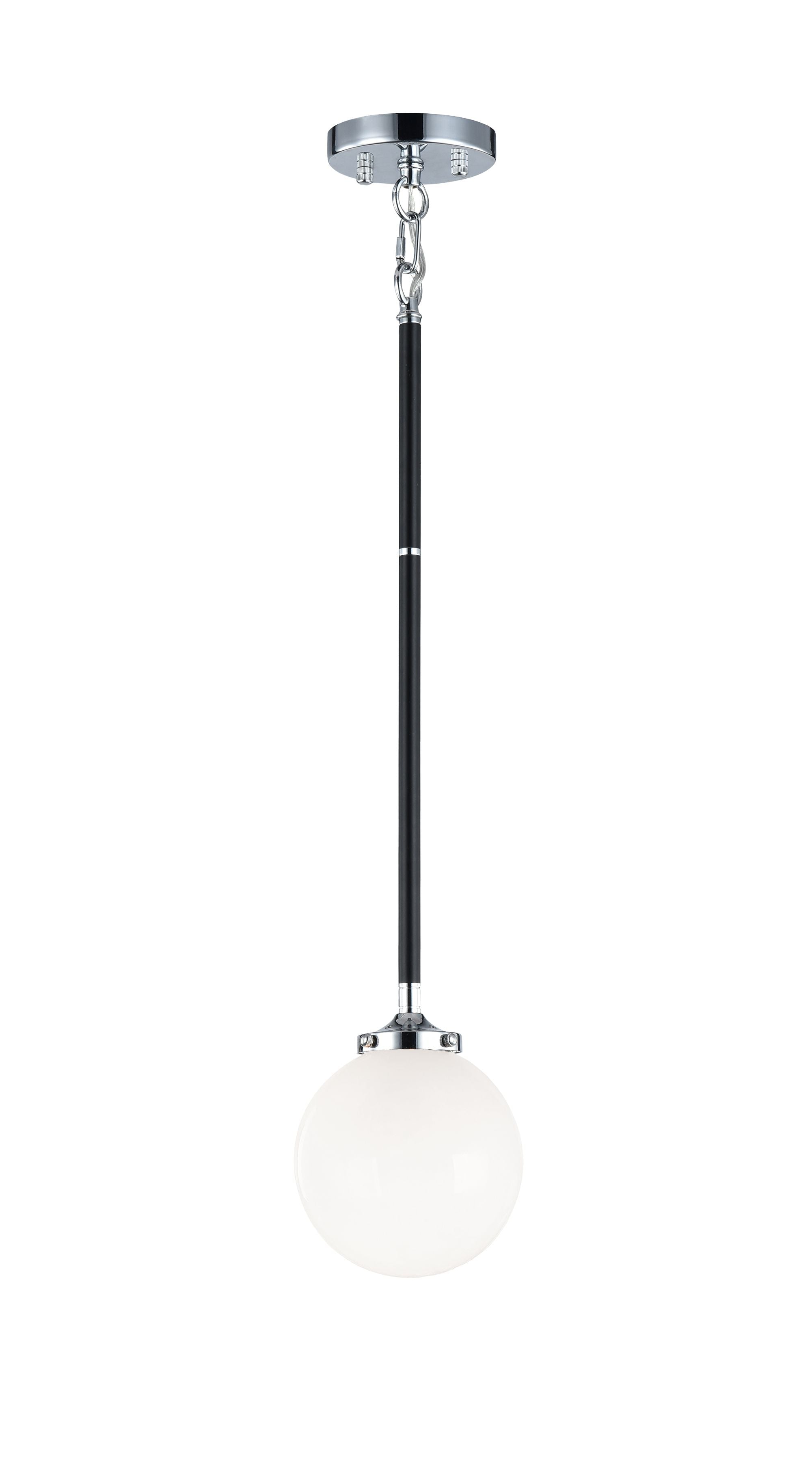 PARTICLES Suspension simple Noir, Chrome - C58201CHOP | MATTEO