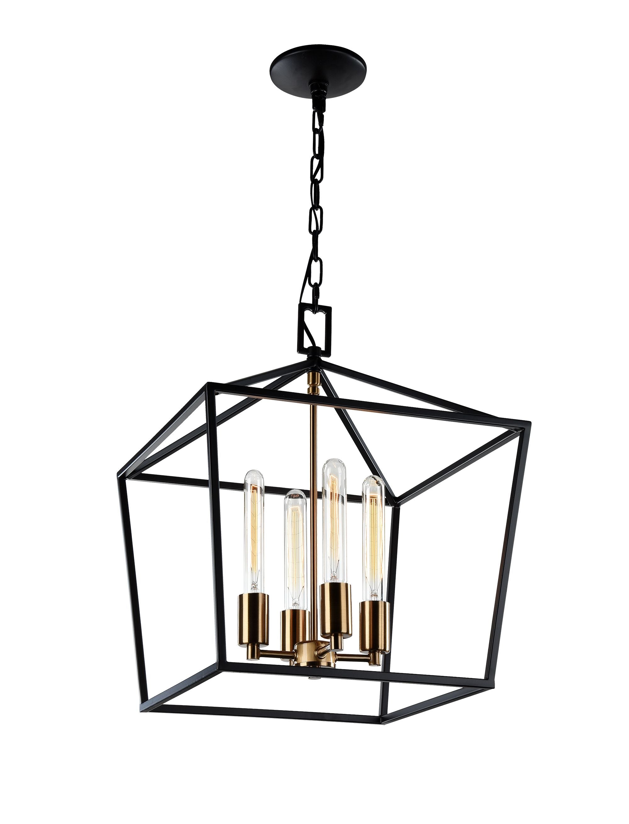 SCATOLA Chandelier Noir, Or - C61704RB | MATTEO