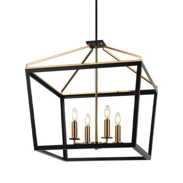 MAVONSHIRE Chandelier Black, Gold - C67014BKAG | TEO