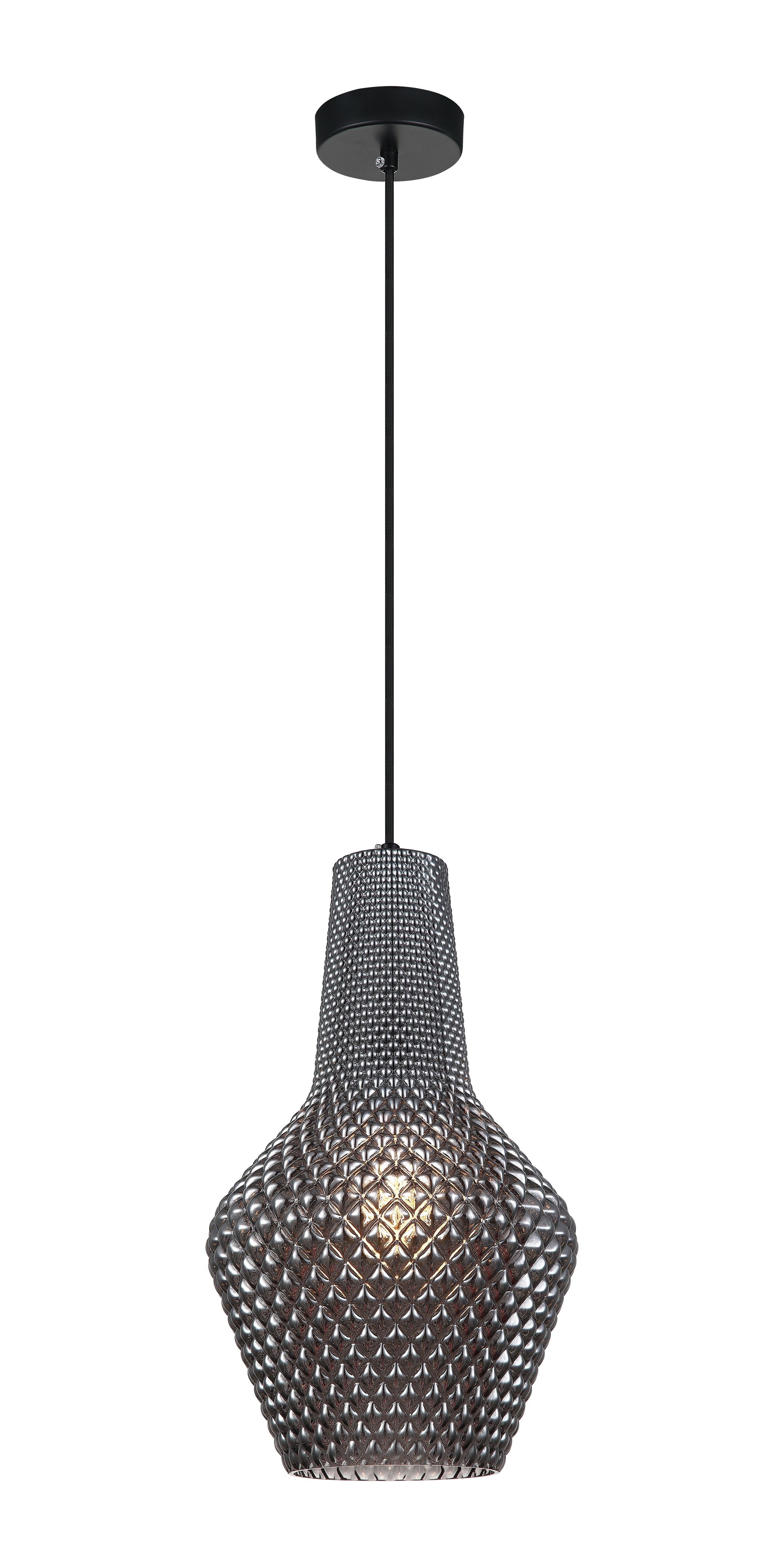QUILTED-GEM Suspension simple Noir - C68101SM | MATTEO