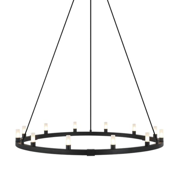CASCADIAN Chandelier Black - C75212MB | TEO