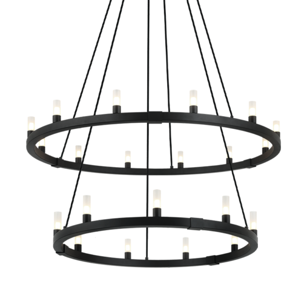 CASCADIAN Chandelier Black - C75221MB | TEO