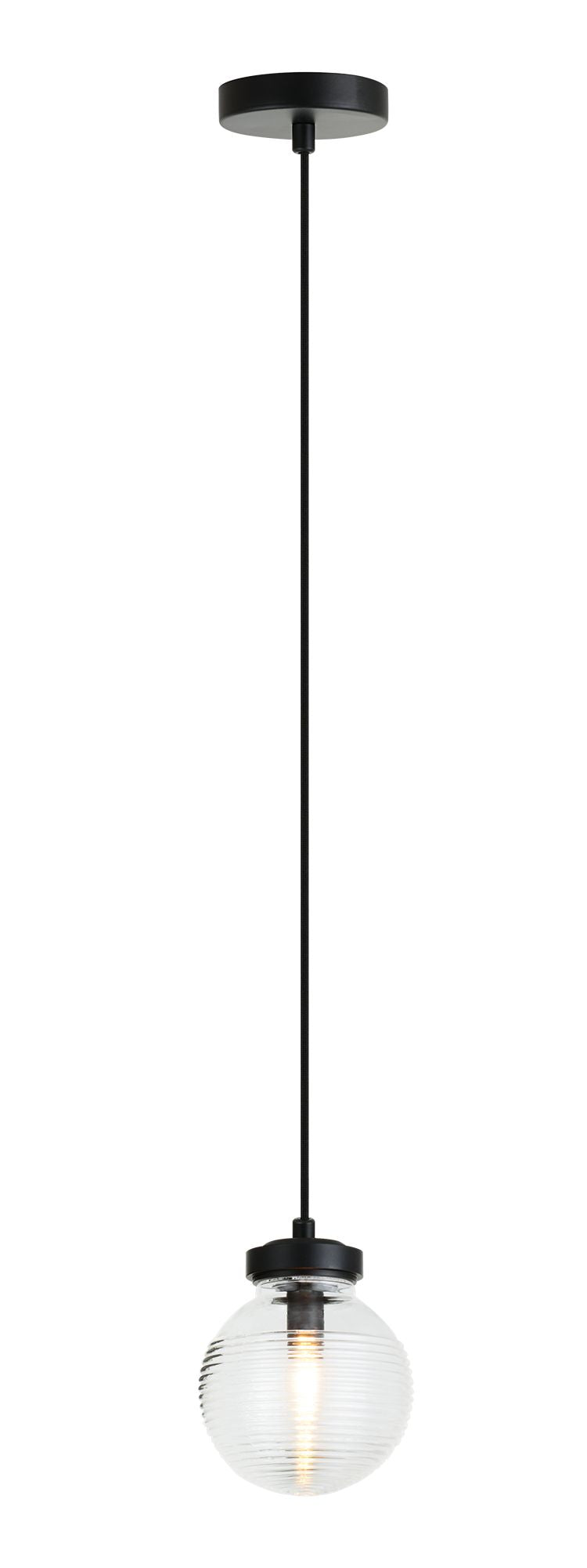 RIDGE Pendant Black - C84001MBCL | TEO