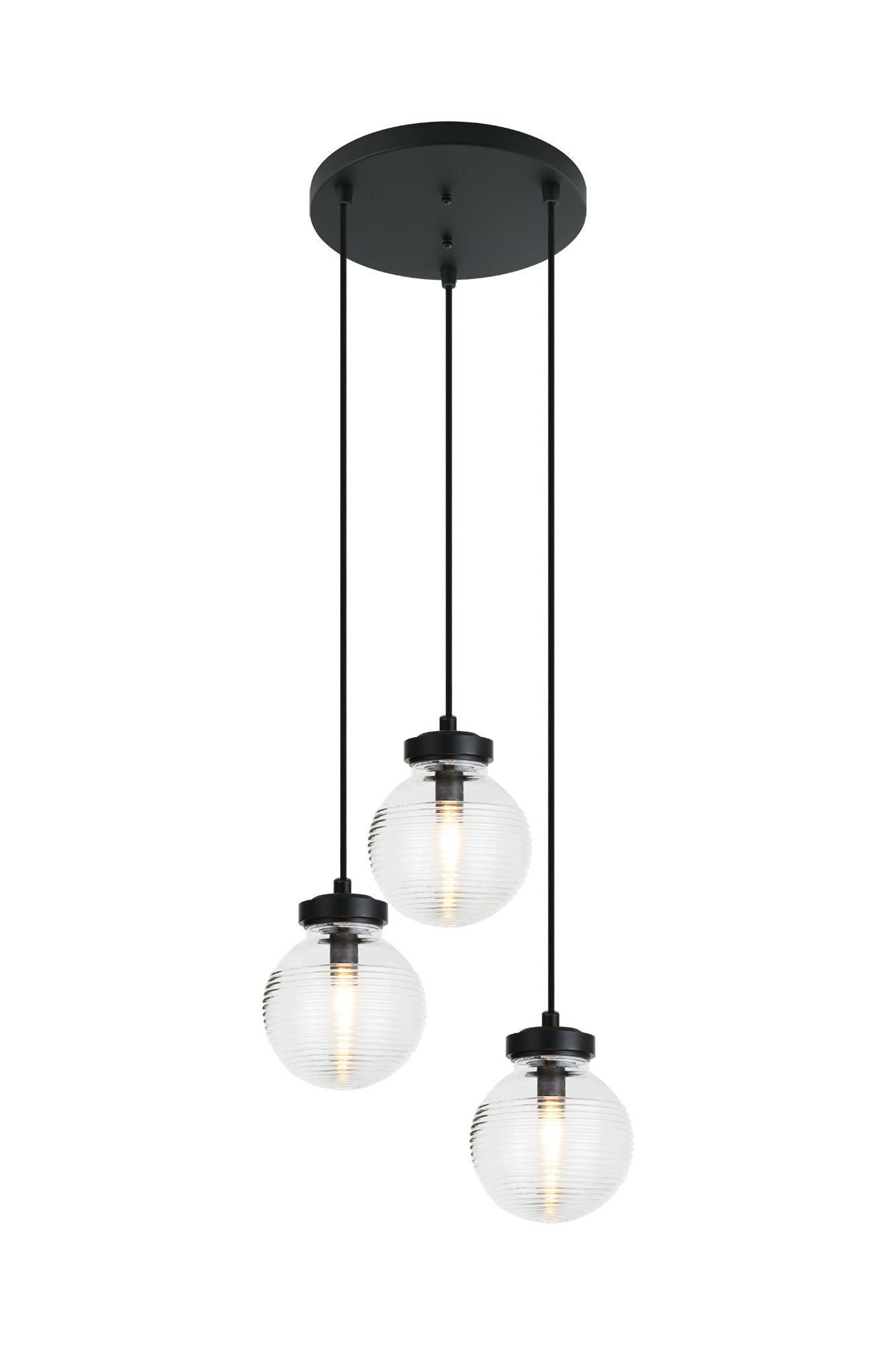 RIDGE Pendant Black - C84003MBCL | TEO
