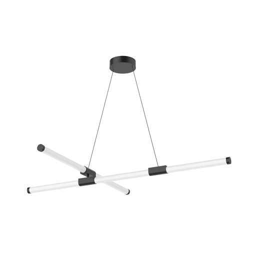 AKARI Chandelier Black INTEGRATED LED - CH18548-BK | Kuzco