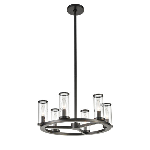 REVOLVE Chandelier Bronze - CH309006UBCG | ALORA