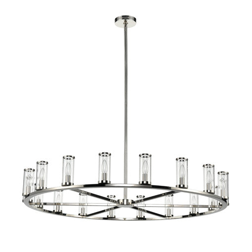 REVOLVE Chandelier Nickel - CH309018PNCG | ALORA