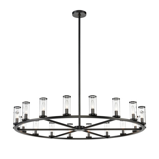 REVOLVE Chandelier Bronze - CH309018UBCG | ALORA