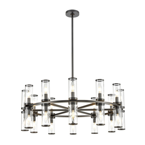 REVOLVE Chandelier Bronze - CH309024UBCG | ALORA