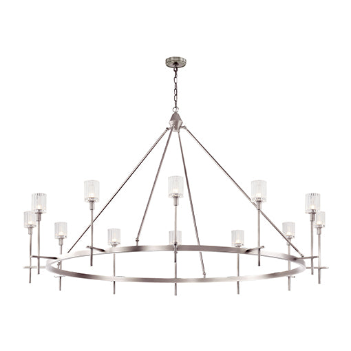 SALITA Chandelier Nickel - CH314312PNRC | ALORA