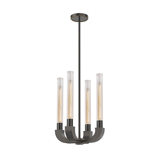 FLUTE Chandelier Bronze - CH316004UBCR | ALORA