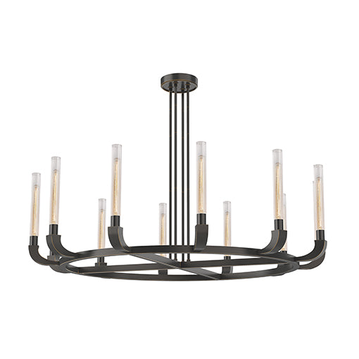 FLUTE Chandelier Bronze - CH316012UBCR | ALORA