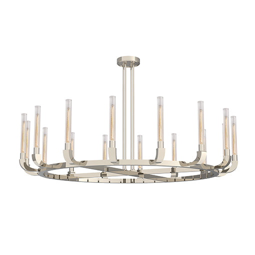 FLUTE Chandelier Nickel - CH316016PNCR | ALORA
