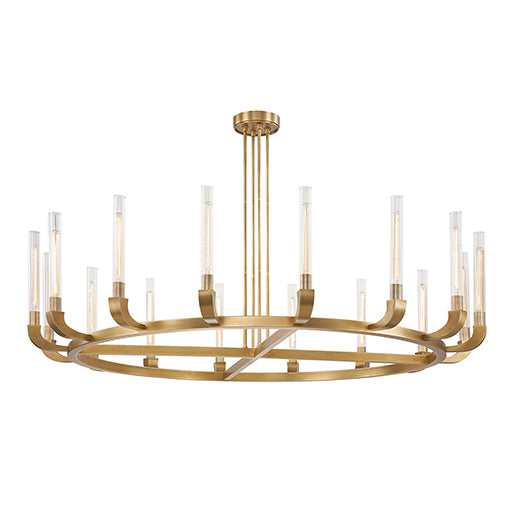 FLUTE Chandelier Or - CH316016VBCR | ALORA