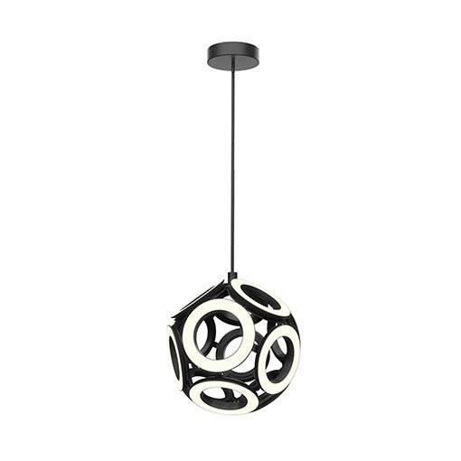 MAGELLAN Suspension Noir DEL INTÉGRÉ - CH51825-BK | KUZCO