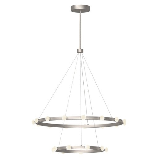 REZZ Chandelier Nickel INTEGRATED LED - CH63436-BN | KUZCO