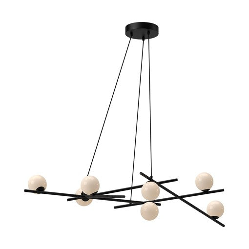 AMARA pendant Black, INTEGRATED LED - CH89854-BK/GO | KUZCO