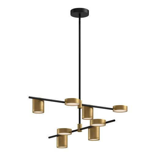 JAYDEN pendant Black, Gold INTEGRATED LED - CH96840-BK/BG | KUZCO