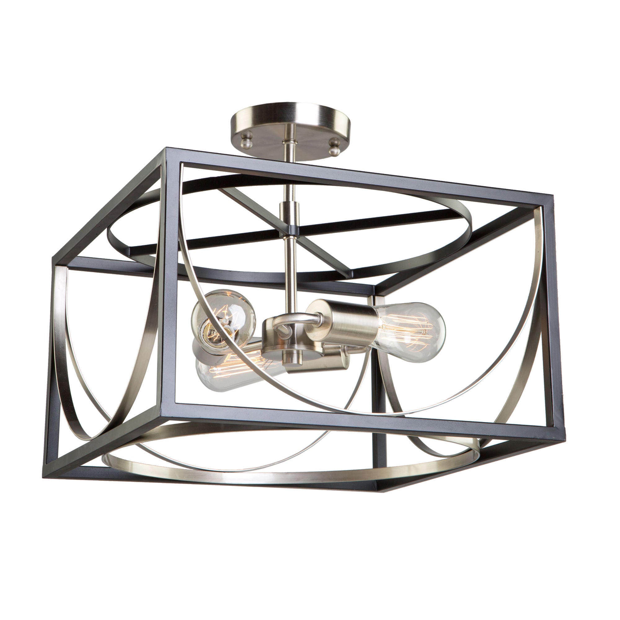 Corona Semi plafonnier Nickel, Noir - CL15093 | ARTCRAFT