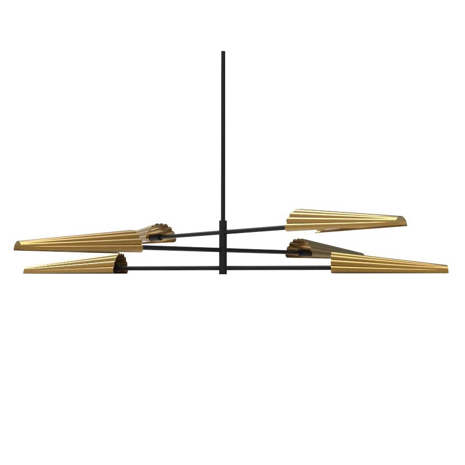 CASSIE Suspension Noir, Or - CSE-476C-MB-AGB | DAINOLITE