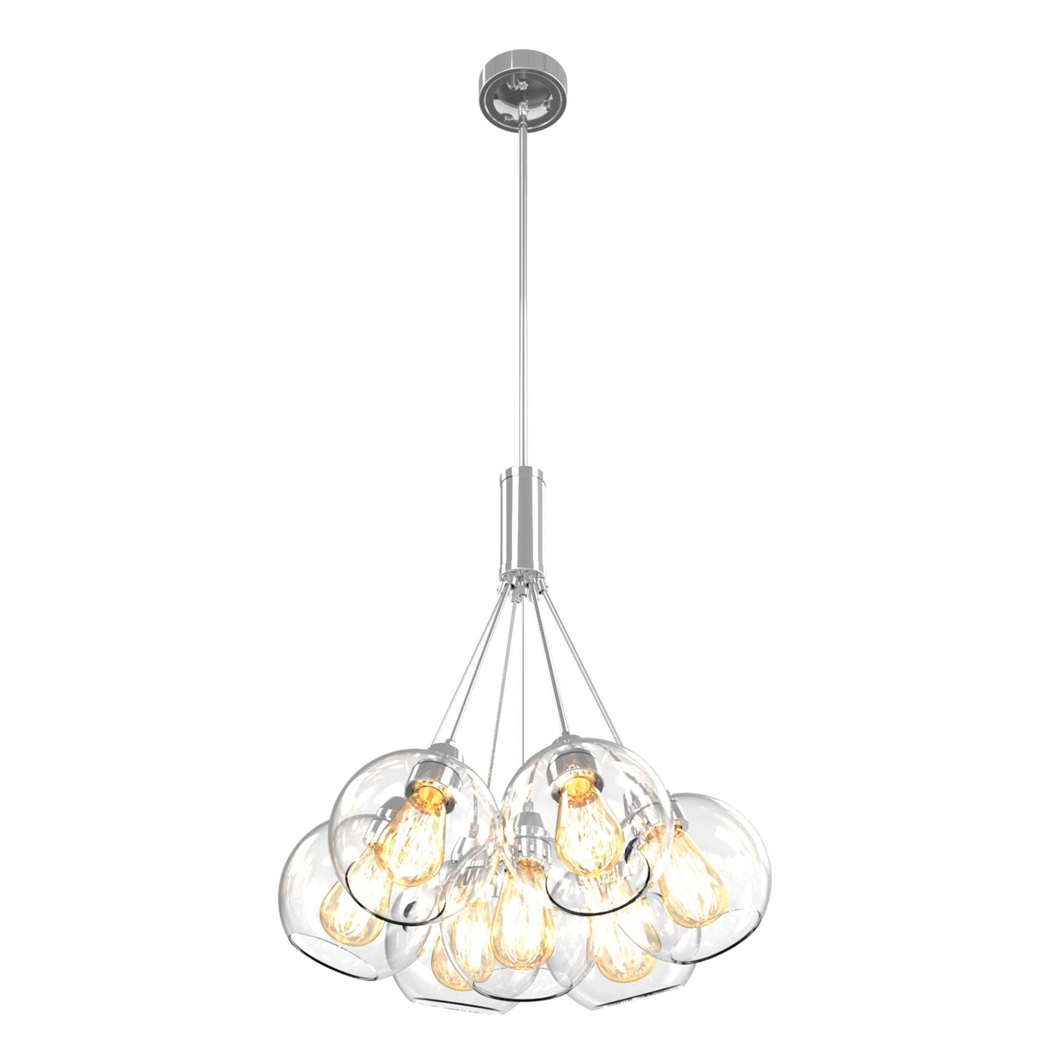 Oberon Chandelier Chrome - DVP13237CH-CL | DVI