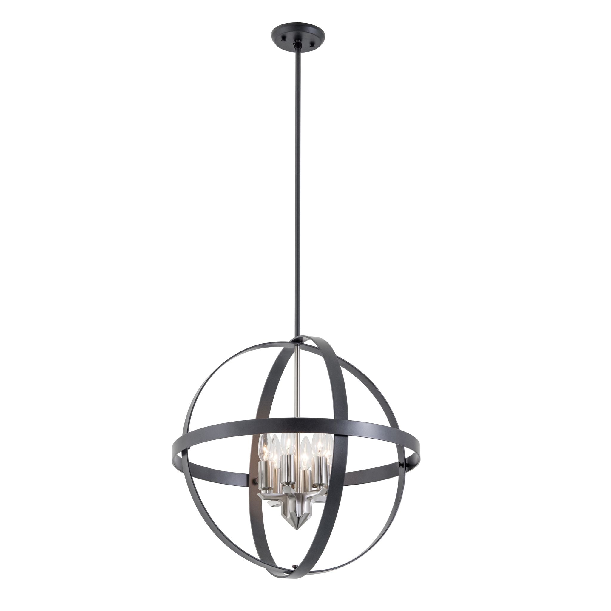 Chandelier Suspension Nickel, Graphite - DVP18149GR/SN | DVI