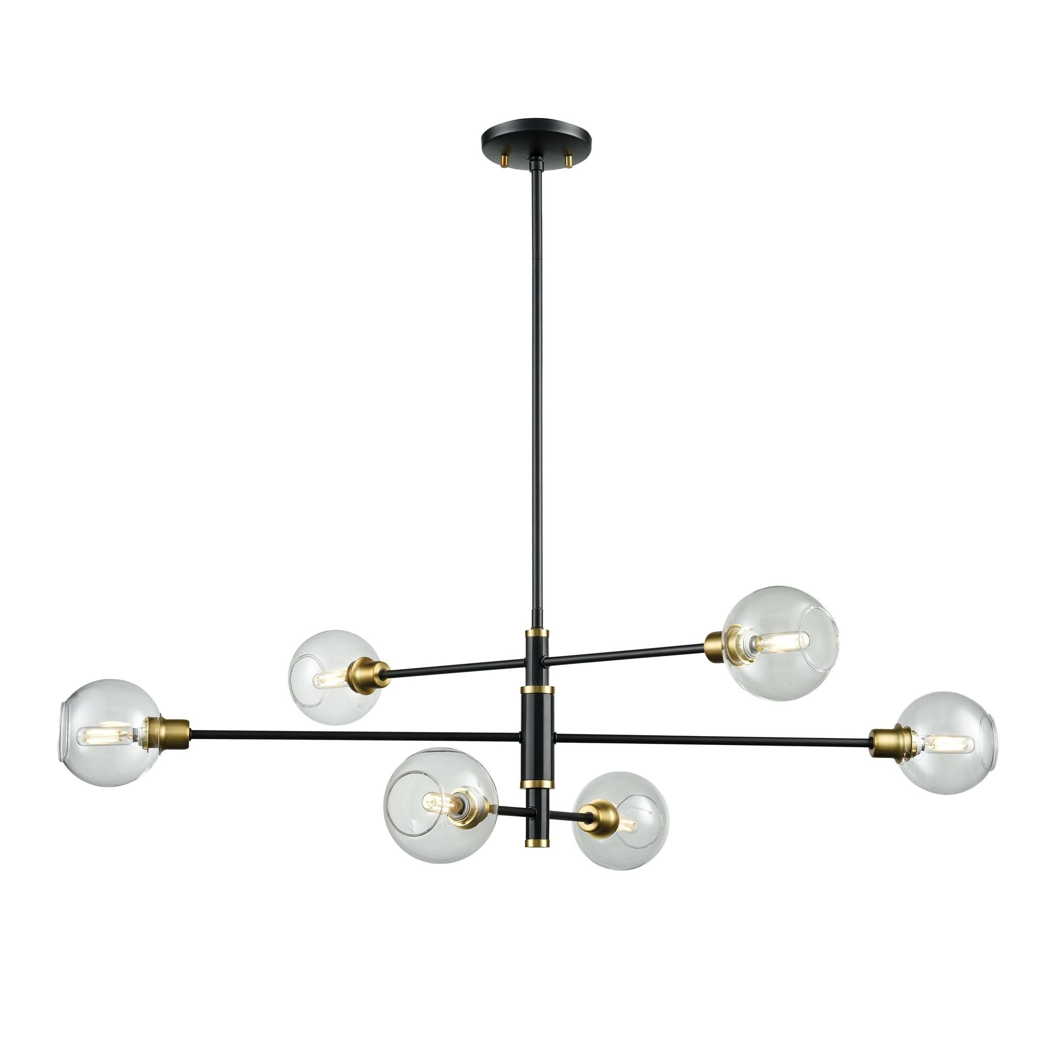 Ocean-Drive Chandelier Or, Graphite - DVP20802VBR+GR-CL | DVI