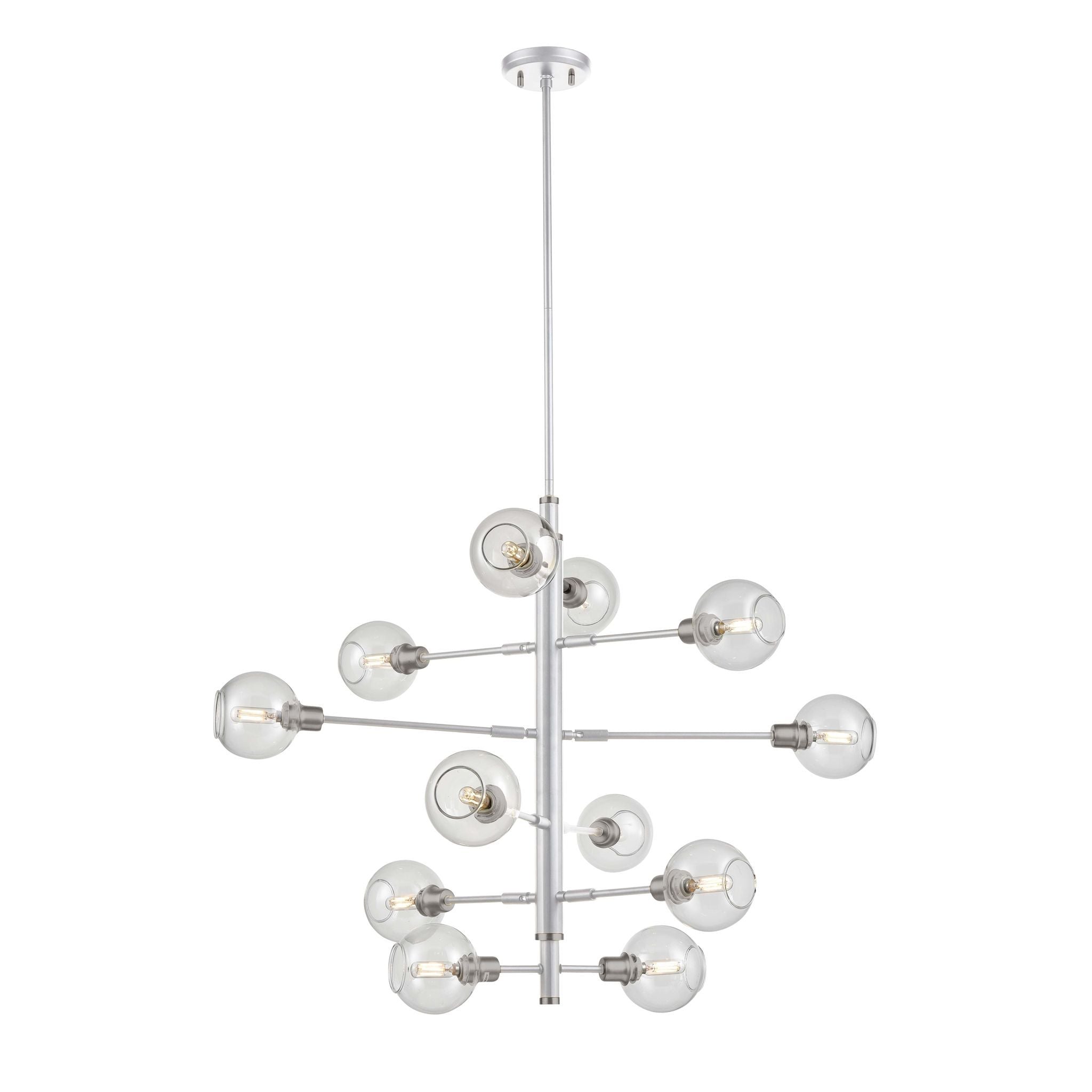 Ocean-Drive Chandelier Chrome, Nickel - DVP20849SN+CH-CL | DVI