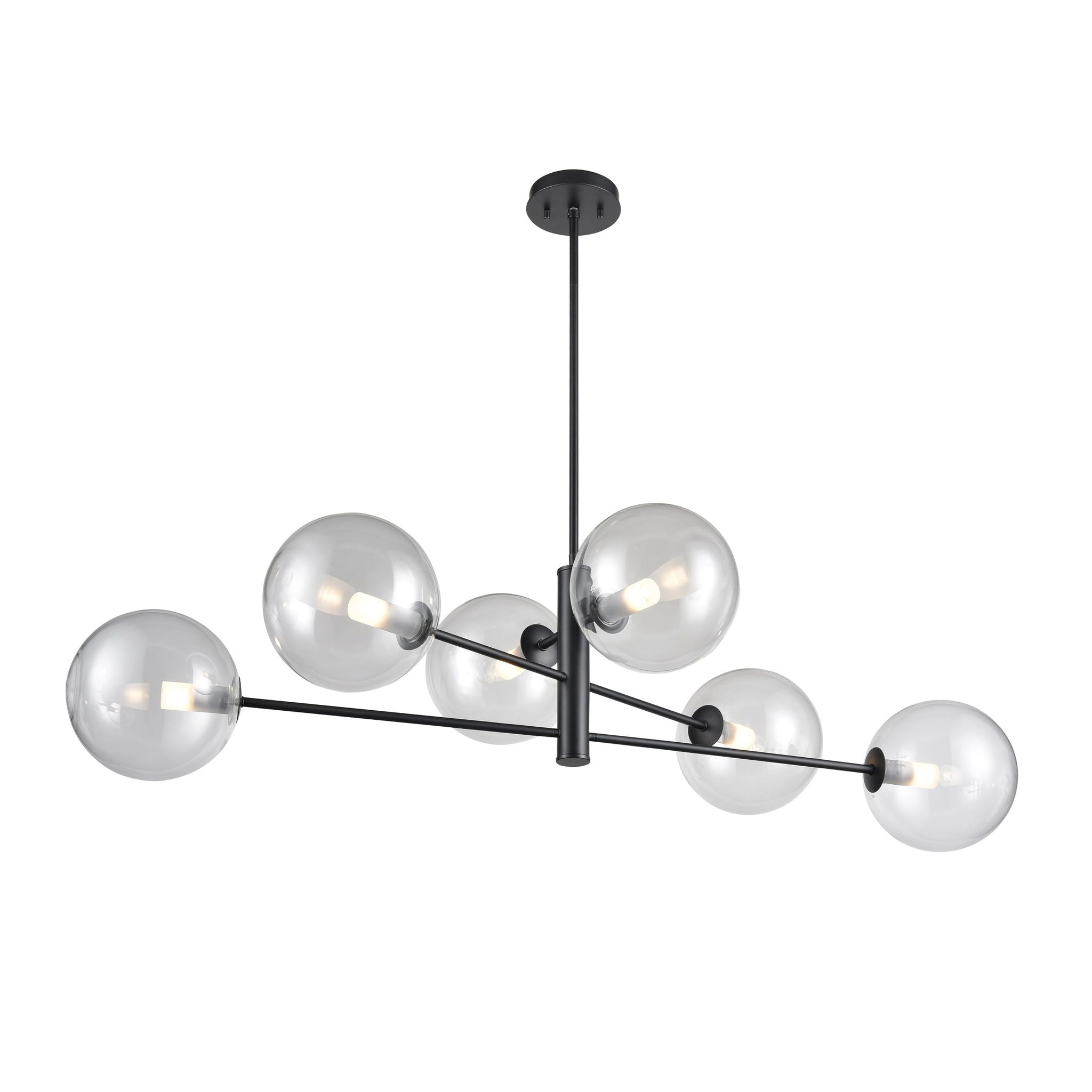 Courcelette Chandelier Graphite - DVP27002GR-CL | DVI