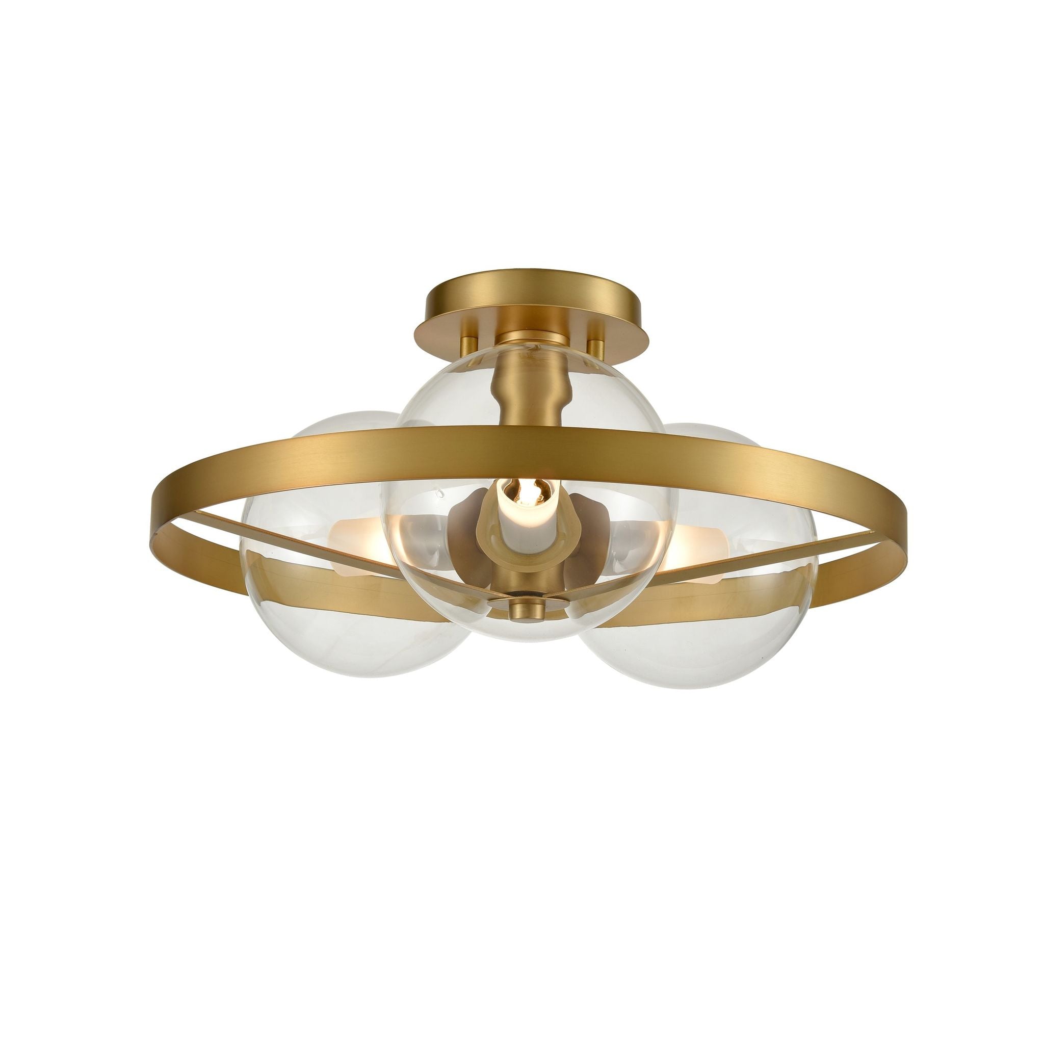 Courcelette Semi-Flush mount Gold - DVP27011VBR-CL | DVI