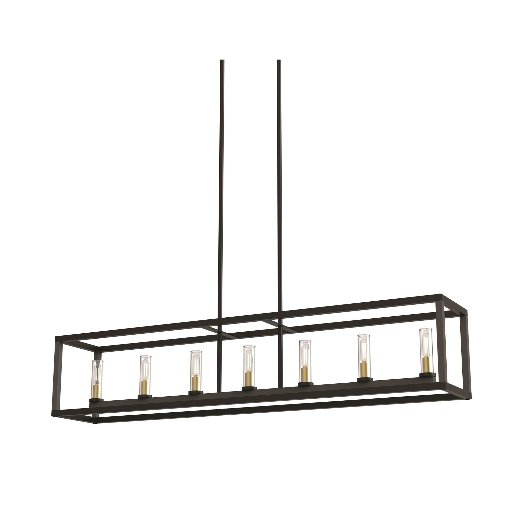 Sambre Suspension lineaire Or, Graphite - DVP28104MF+BR+GR-CL | DVI
