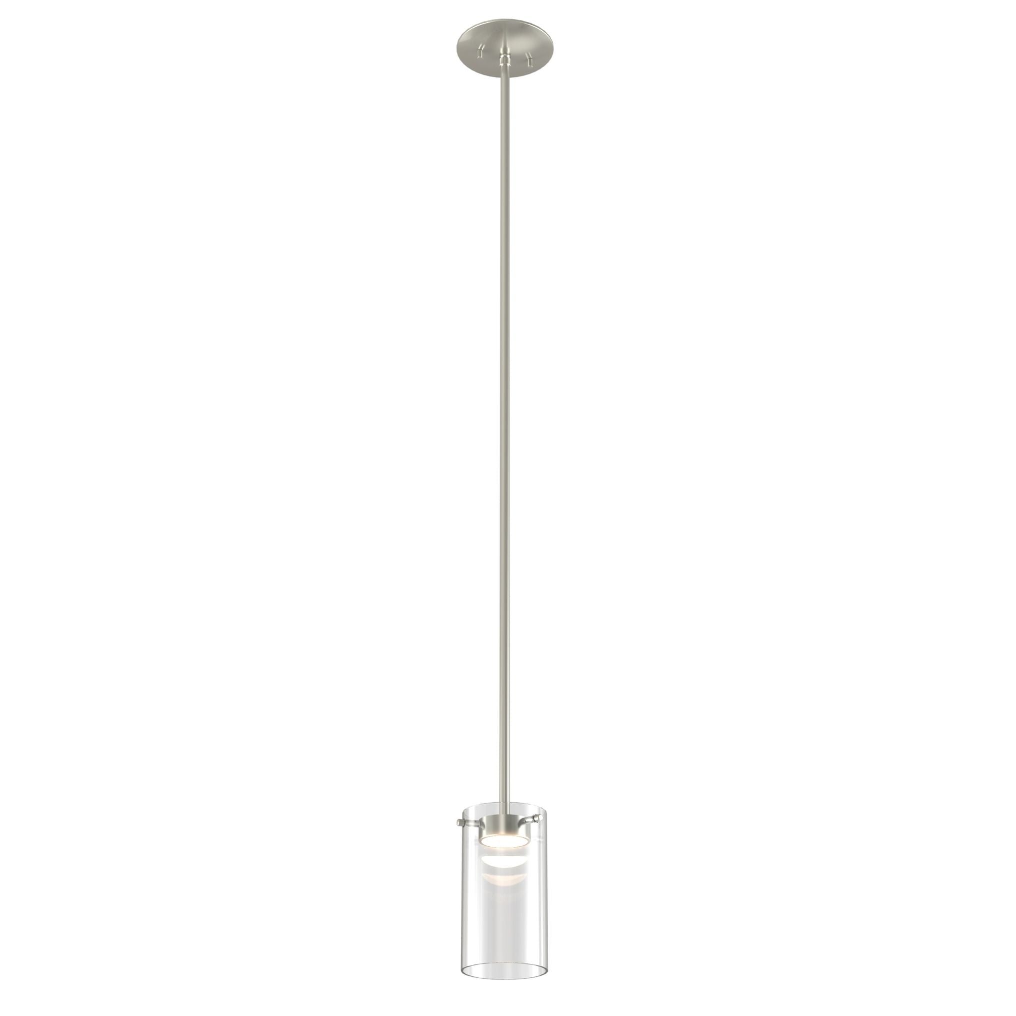 Lucerne-AC-LED Suspension simple Nickel DEL INTÉGRÉ - DVP28519SN-CL | DVI