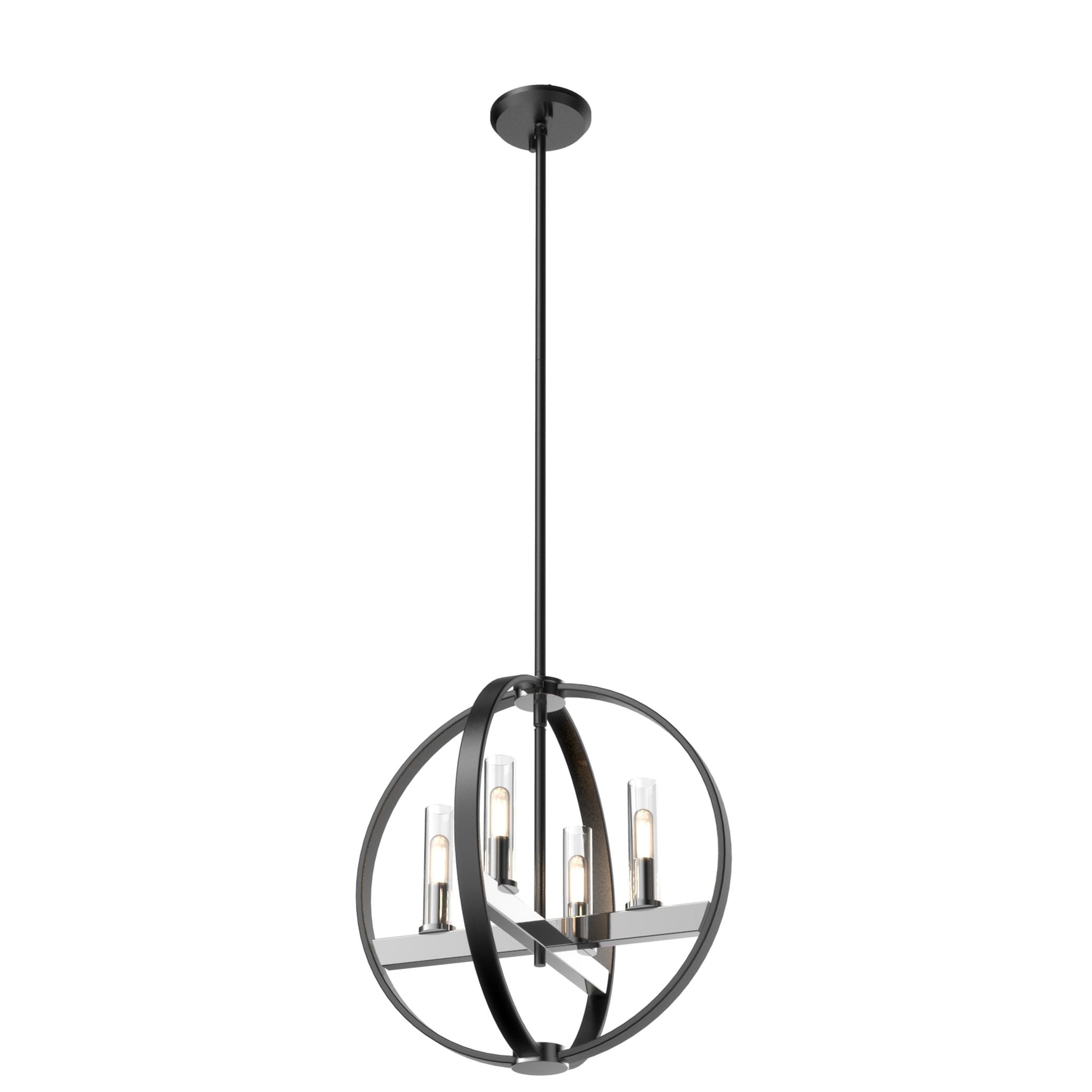 Mont-Royal Chandelier Chrome, Graphite - DVP28848CH/GR-CL | DVI
