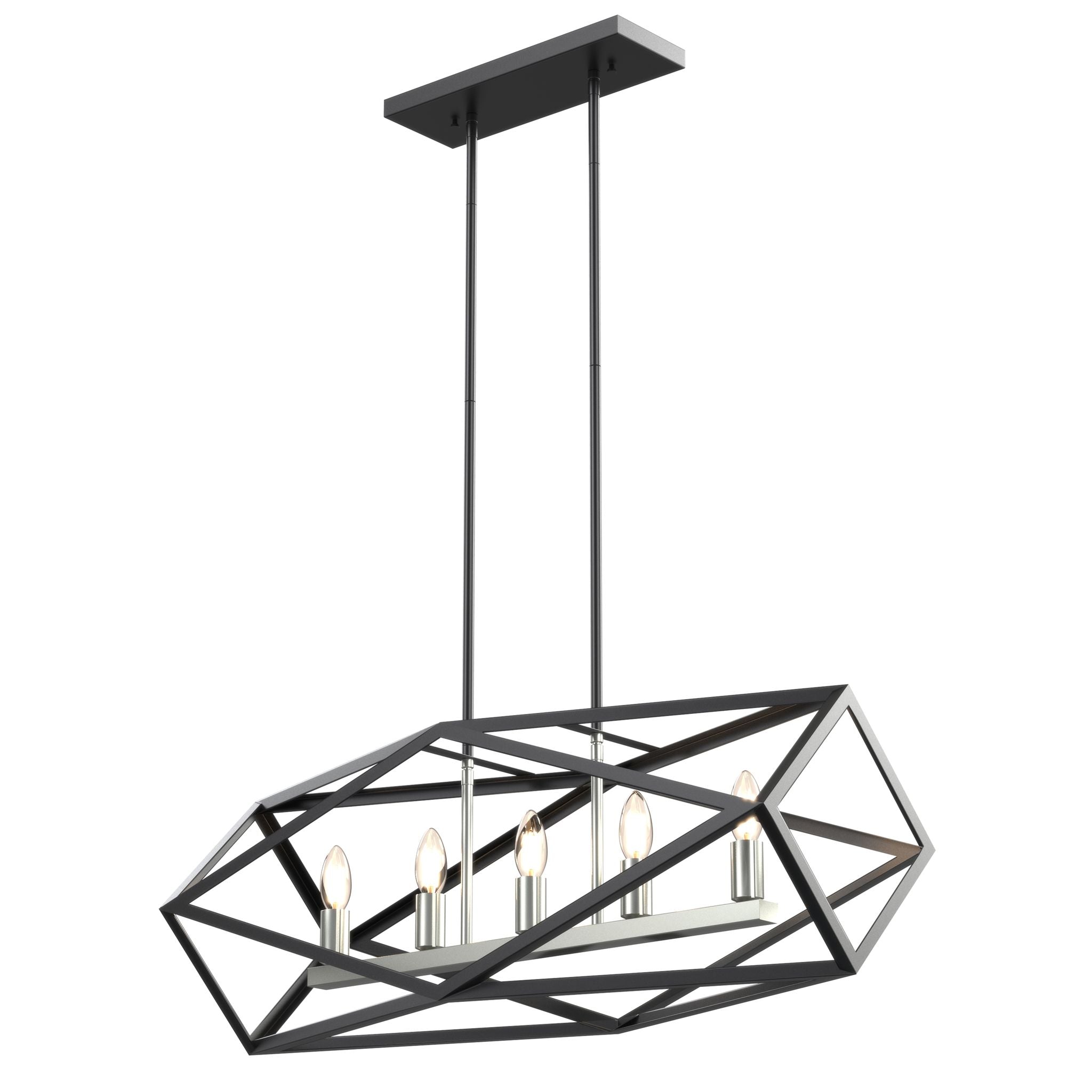 Polygon Suspension Nickel, Graphite - DVP29502SN/GR | DVI