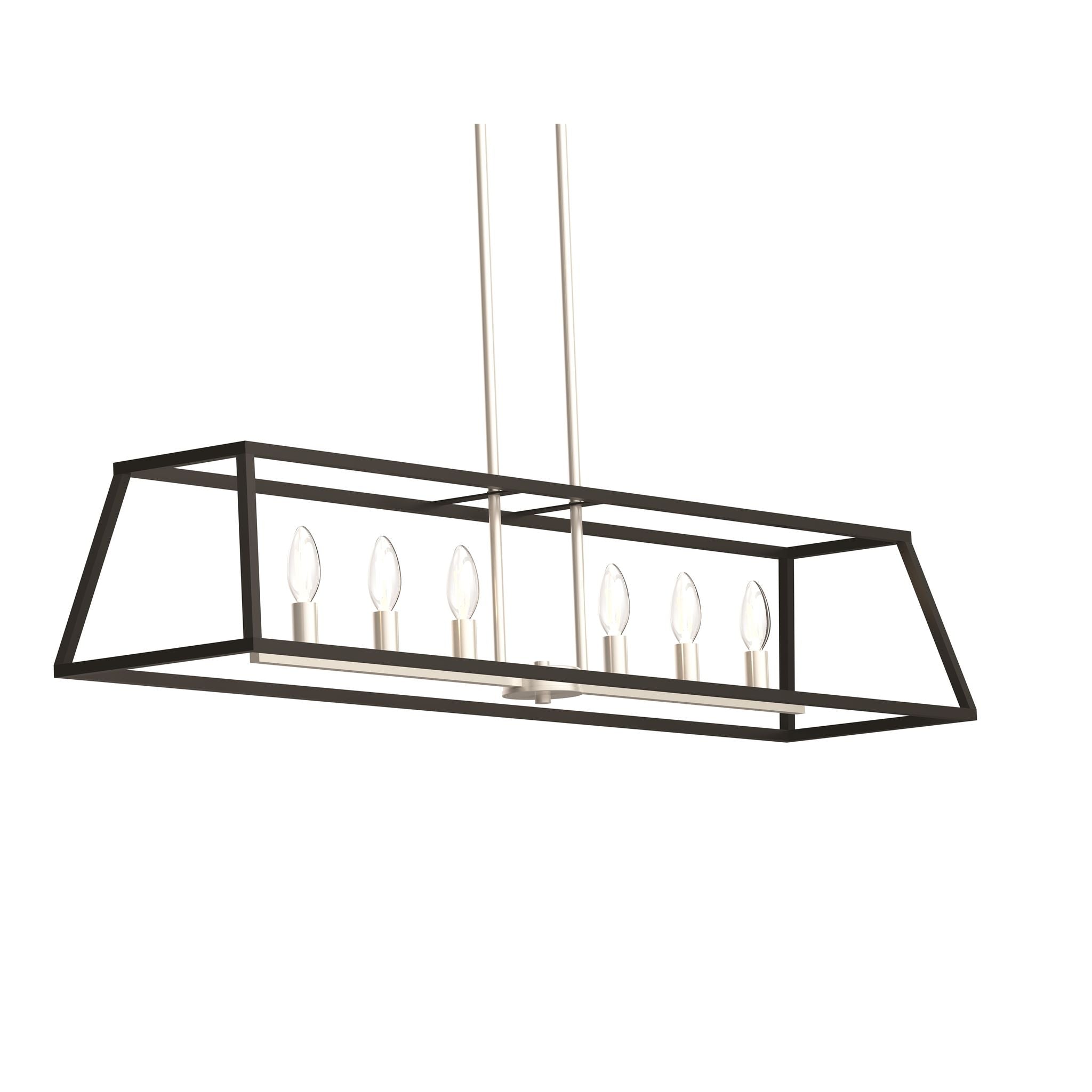 Laurentian Chandelier Nickel, Graphite - DVP30002SN/GR | DVI