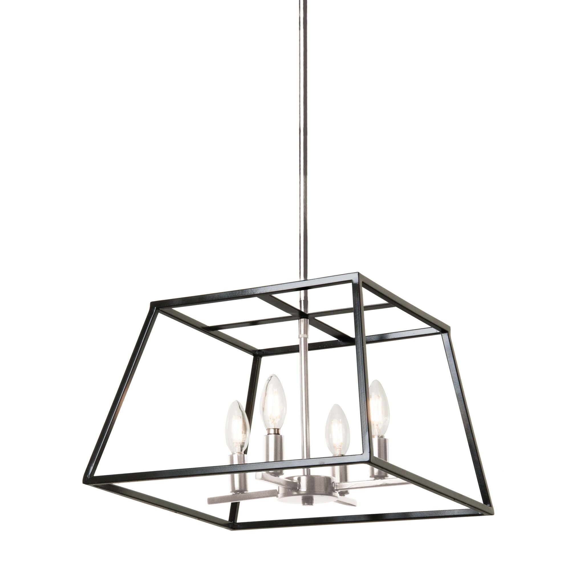 Laurentian Chandelier Nickel, Graphite - DVP30006SN+GR | DVI
