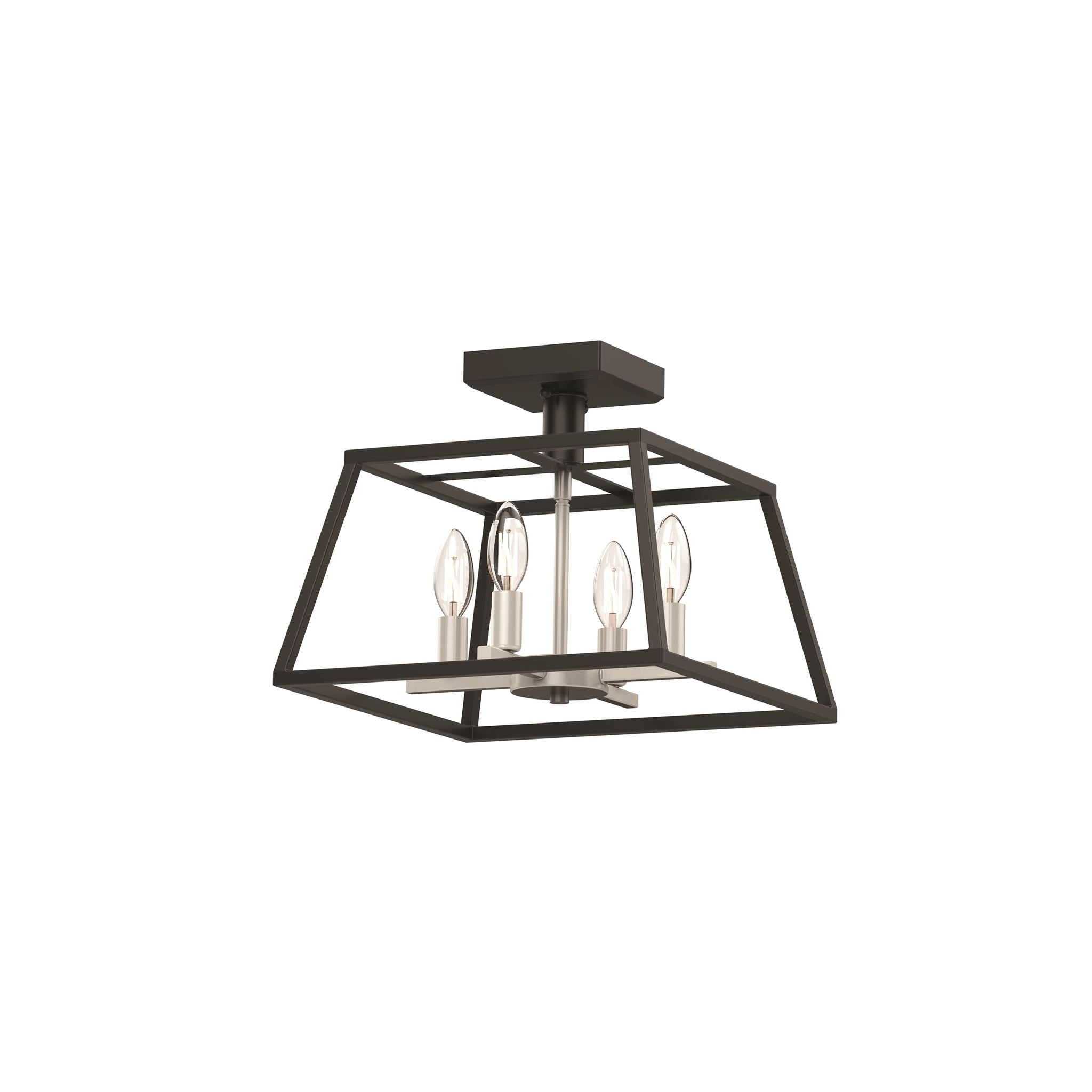 Laurentian Semi-Flush mount Stainless steel, Graphite - DVP30011SN/GR | DVI