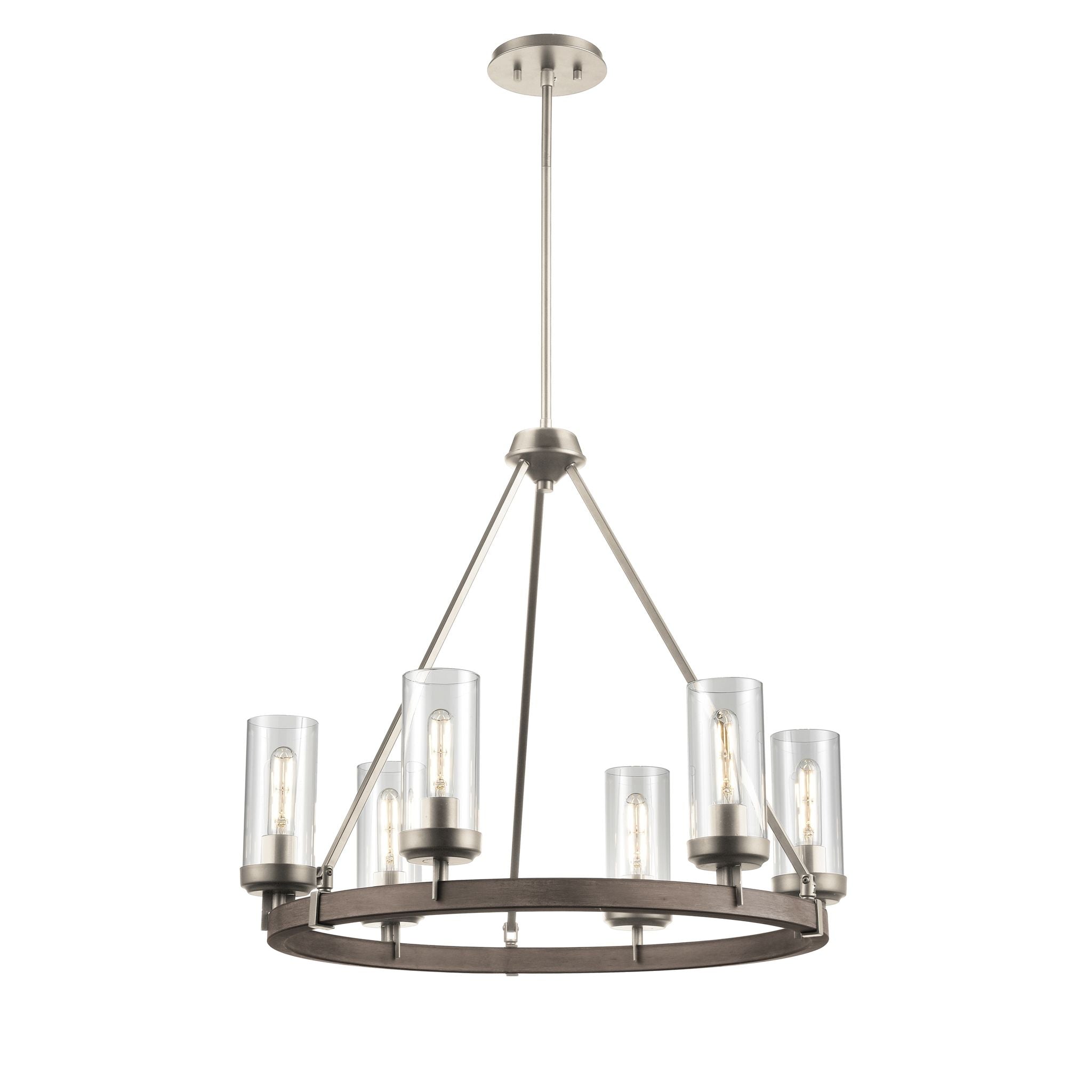 Okanagan Chandelier Stainless steel - DVP38626BN+BAW-CL | DVI