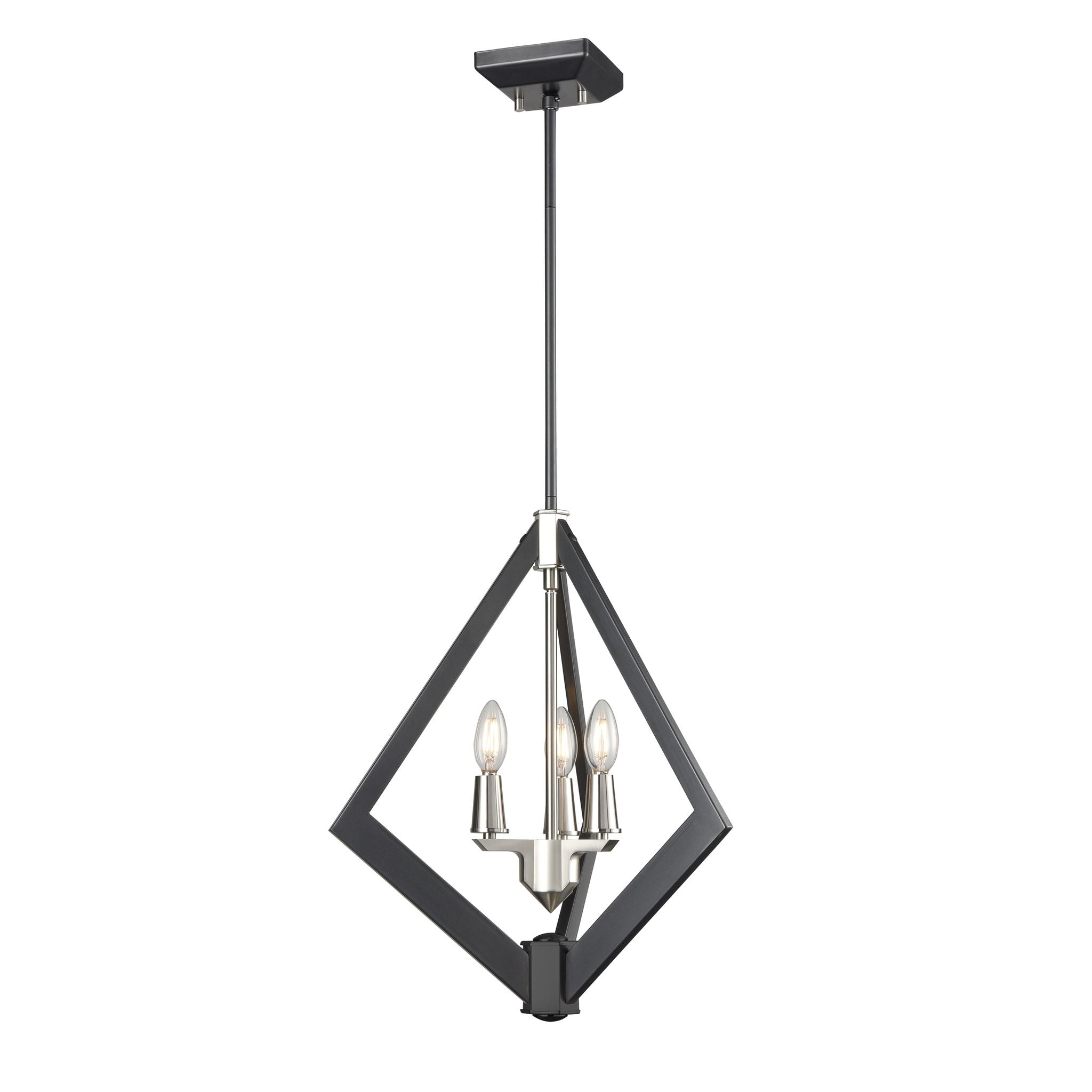 Flechette Chandelier Nickel, Graphite - DVP40147SN+GR | DVI