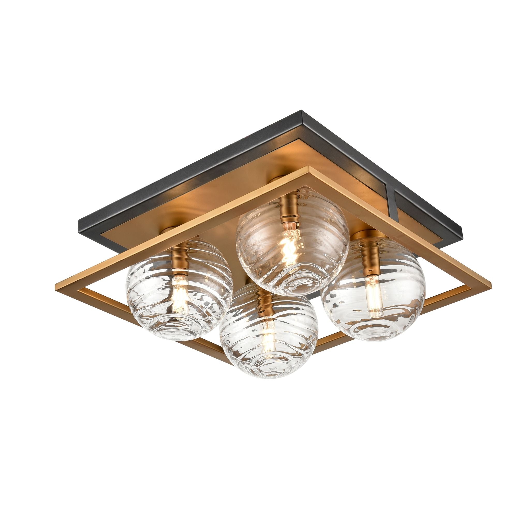 Tropea Flush mount Gold, Graphite - DVP40442BR+GR-RPG | DVI