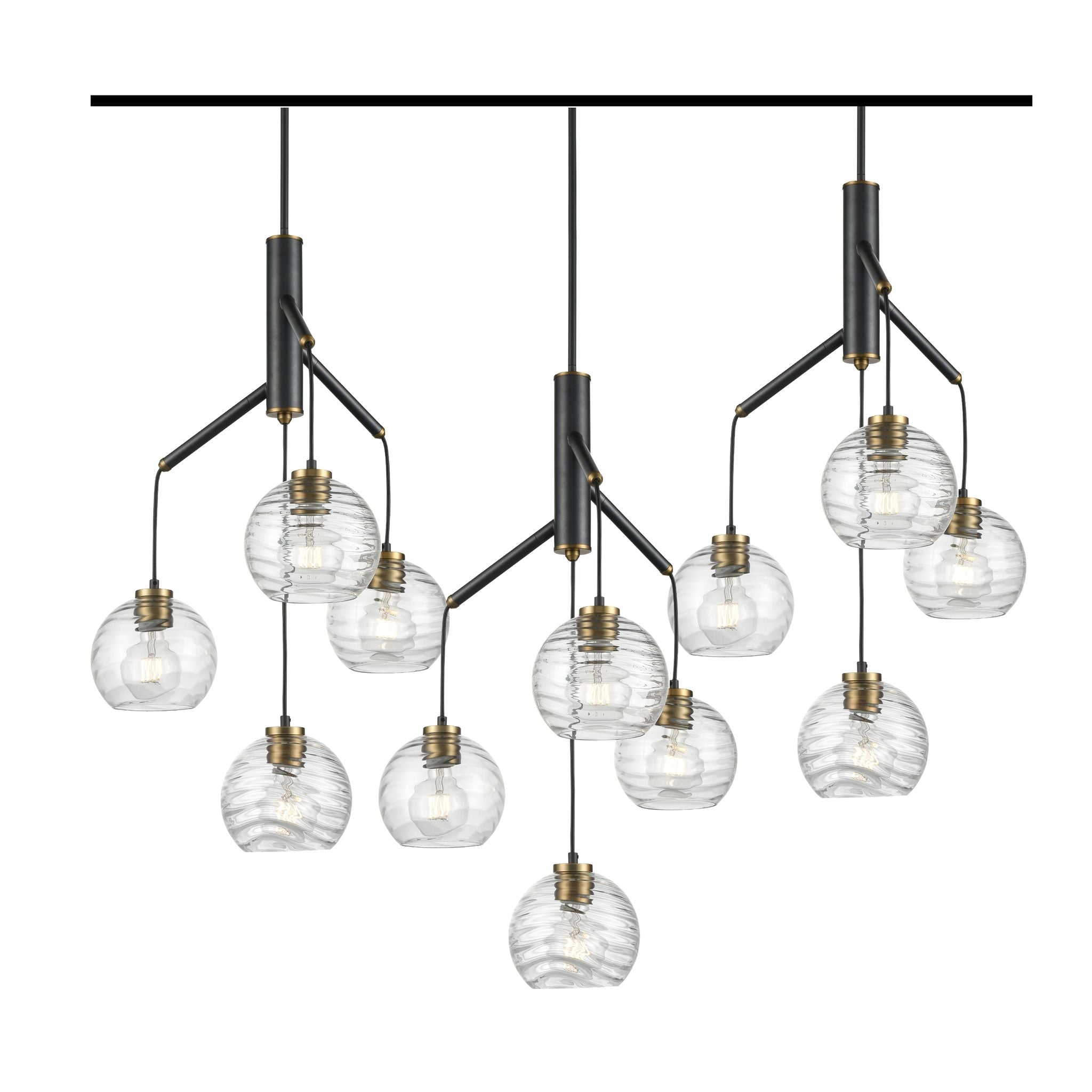 Tropea Pendant Gold, Graphite - DVP40457BR+GR-RPG | DVI
