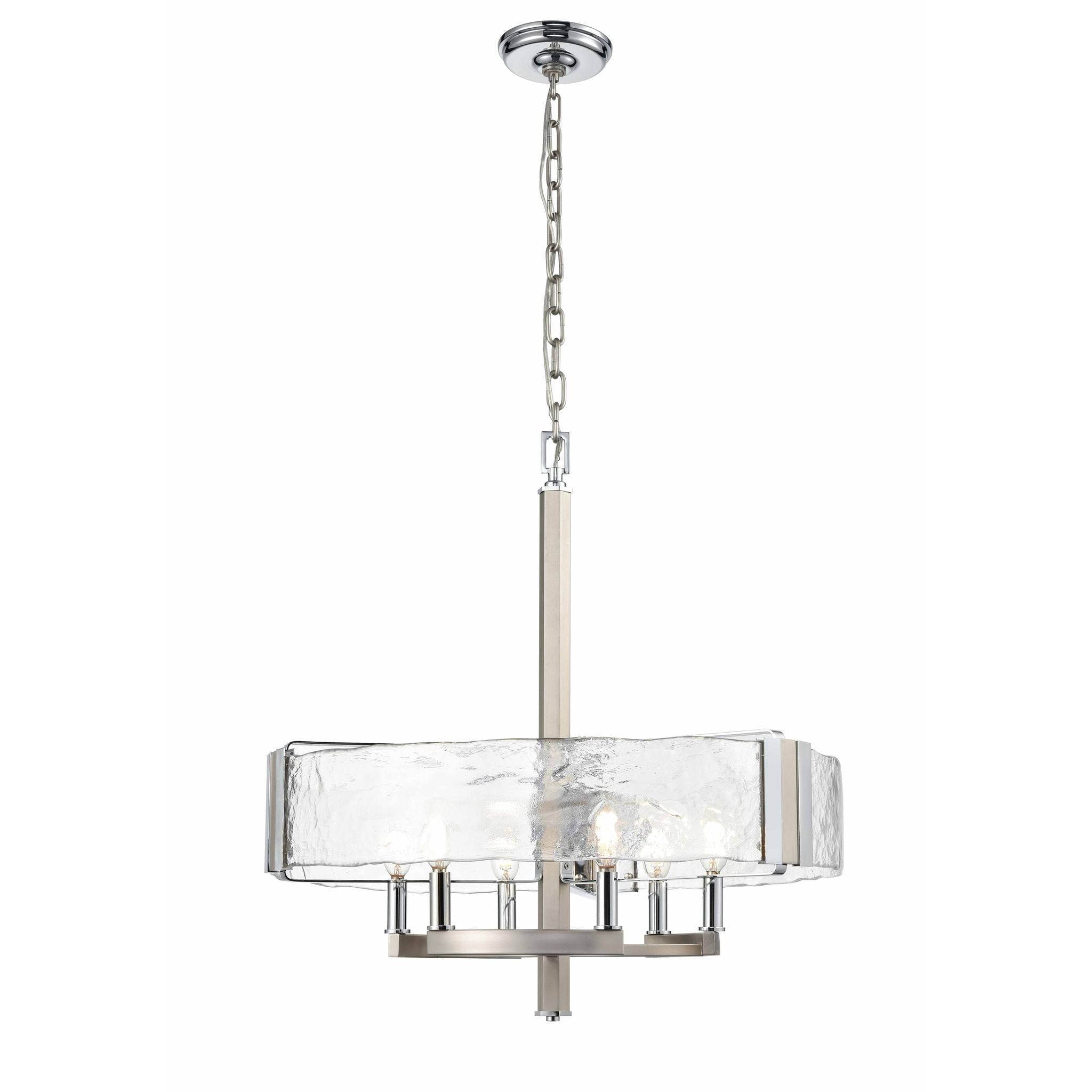 Georgian-Bay Chandelier Chrome, Nickel - DVP42926CH+BN-ARW | DVI