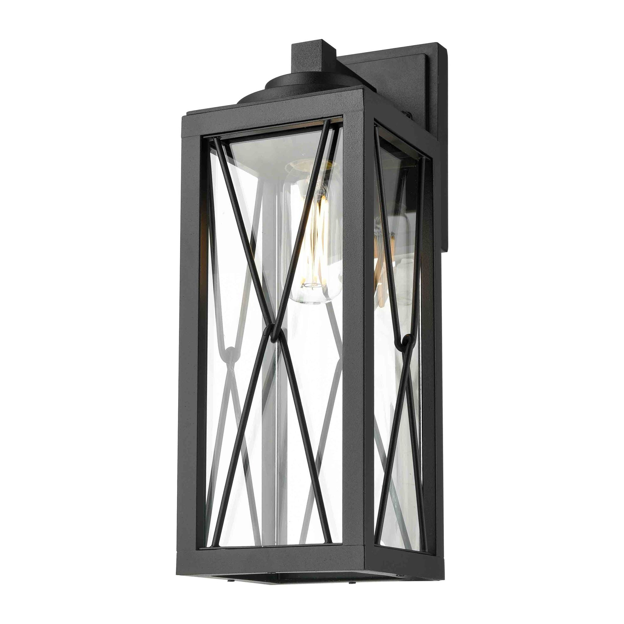 County Fair Outdoor sconce Black - DVP43372BK-CL | DVI