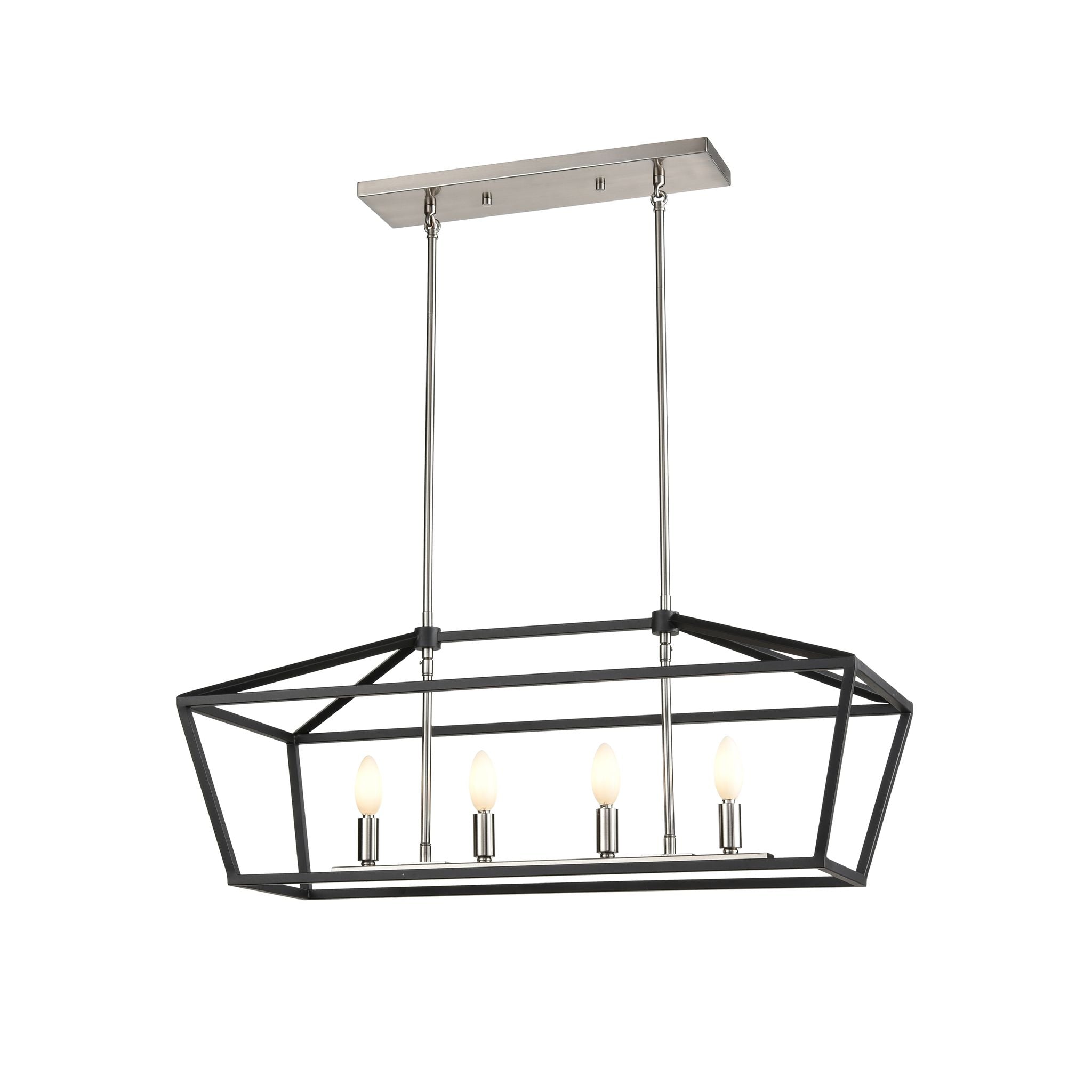 Cabot-Trail Chandelier Nickel, Graphite - DVP43802SN+GR | DVI