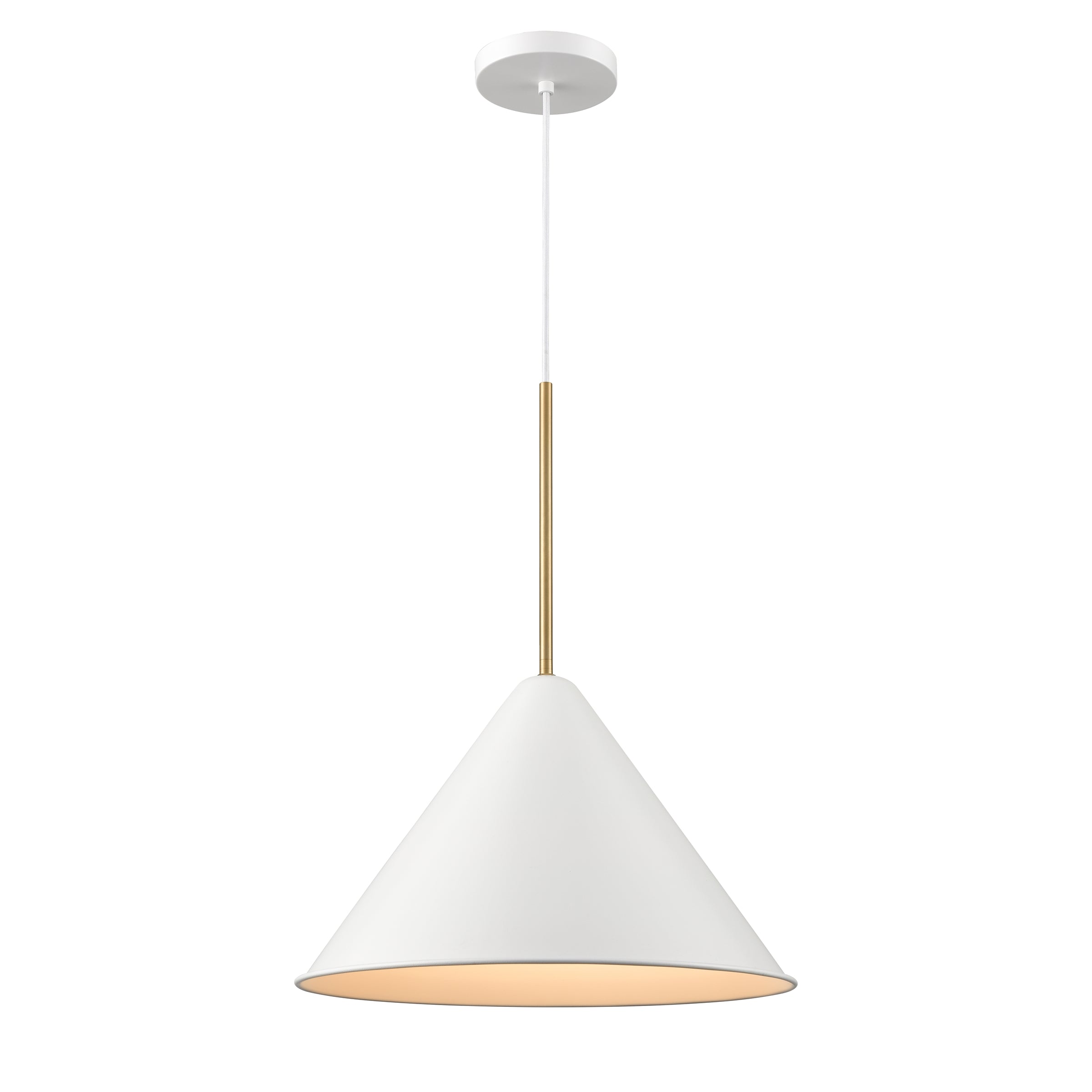 Lily Pendant White - DVP46120MW+BR | DVI