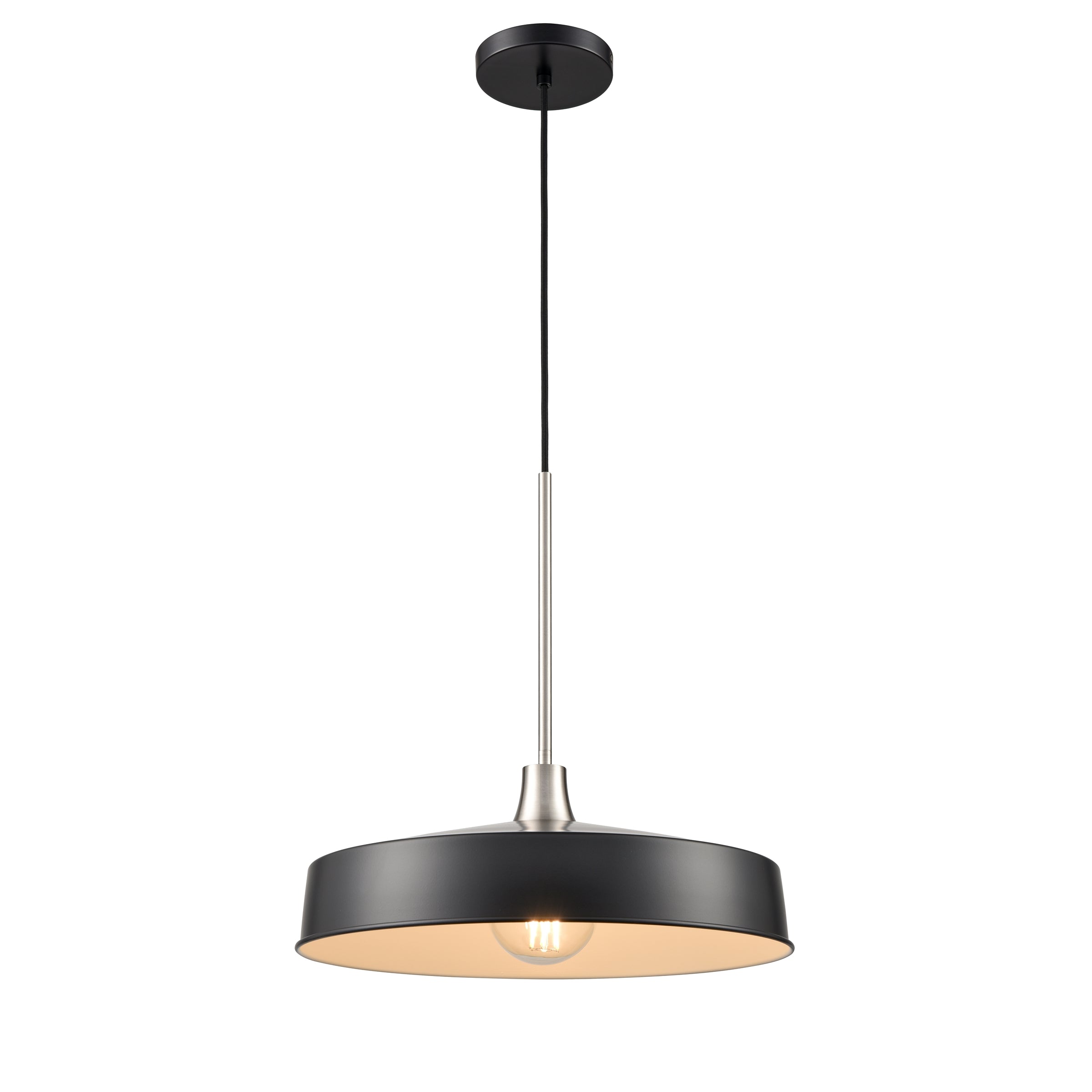 Daisy Pendant Black, Nickel - DVP46420GR+SN | DVI